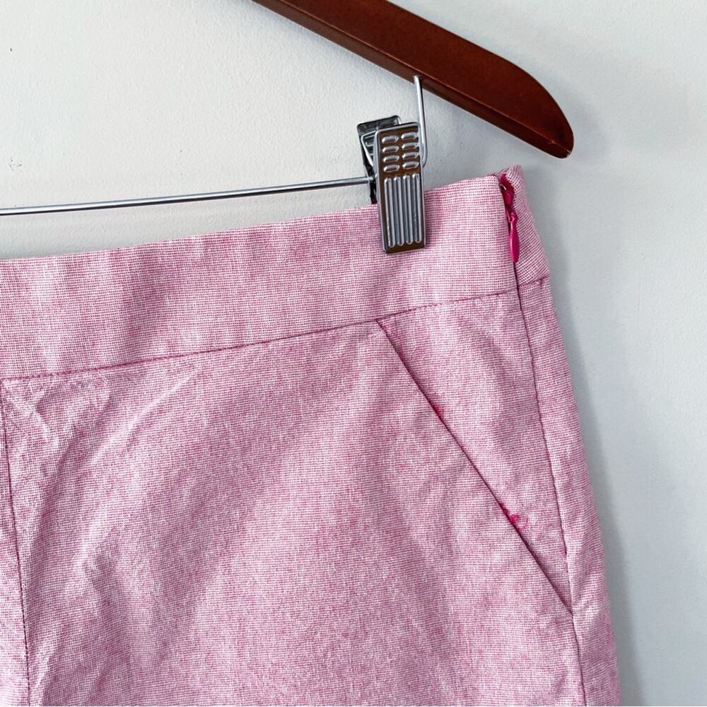 LOFT Pink Ruffle Hem Shorts Size 4 NWOT - Picture 4 of 11